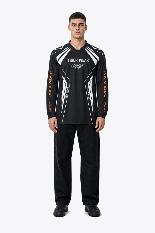 Athletics Practice Pro Jersey worn by male model, front view