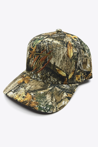 Tiger Wear Saddle Ridge Camo Snapback three-quarter product view