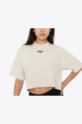 Tiger Wear LOS ANGELES OVERSIZED CROP TEE CEMENT