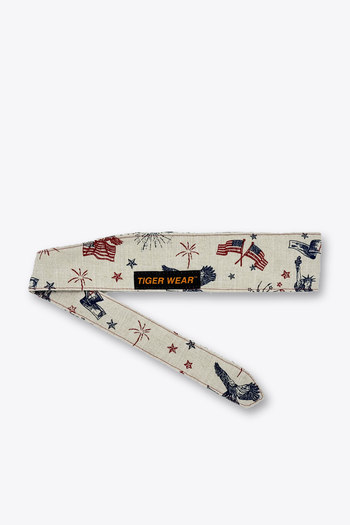Tiger Wear Amber Waves Black List USA Headband - tied view