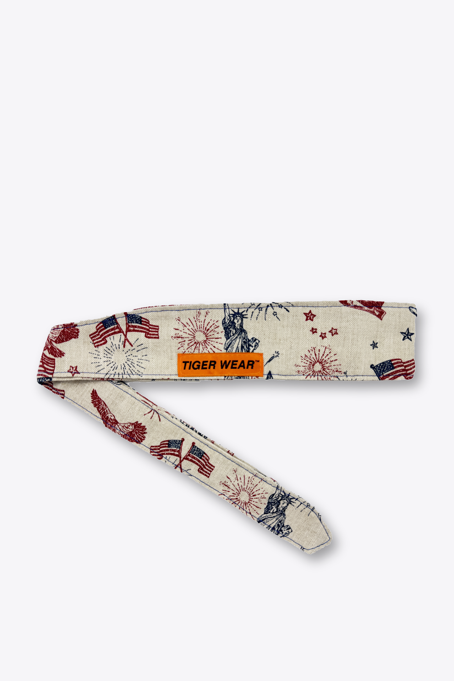 Tiger Wear Amber Waves USA Headband - tied view