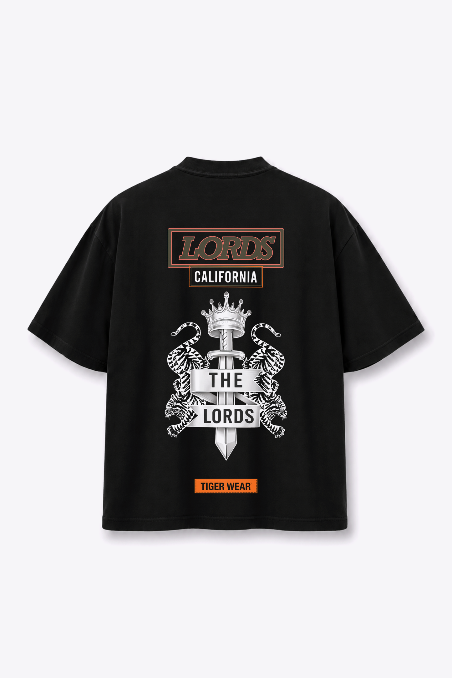 Lords x Tigerwear California Tee, back view