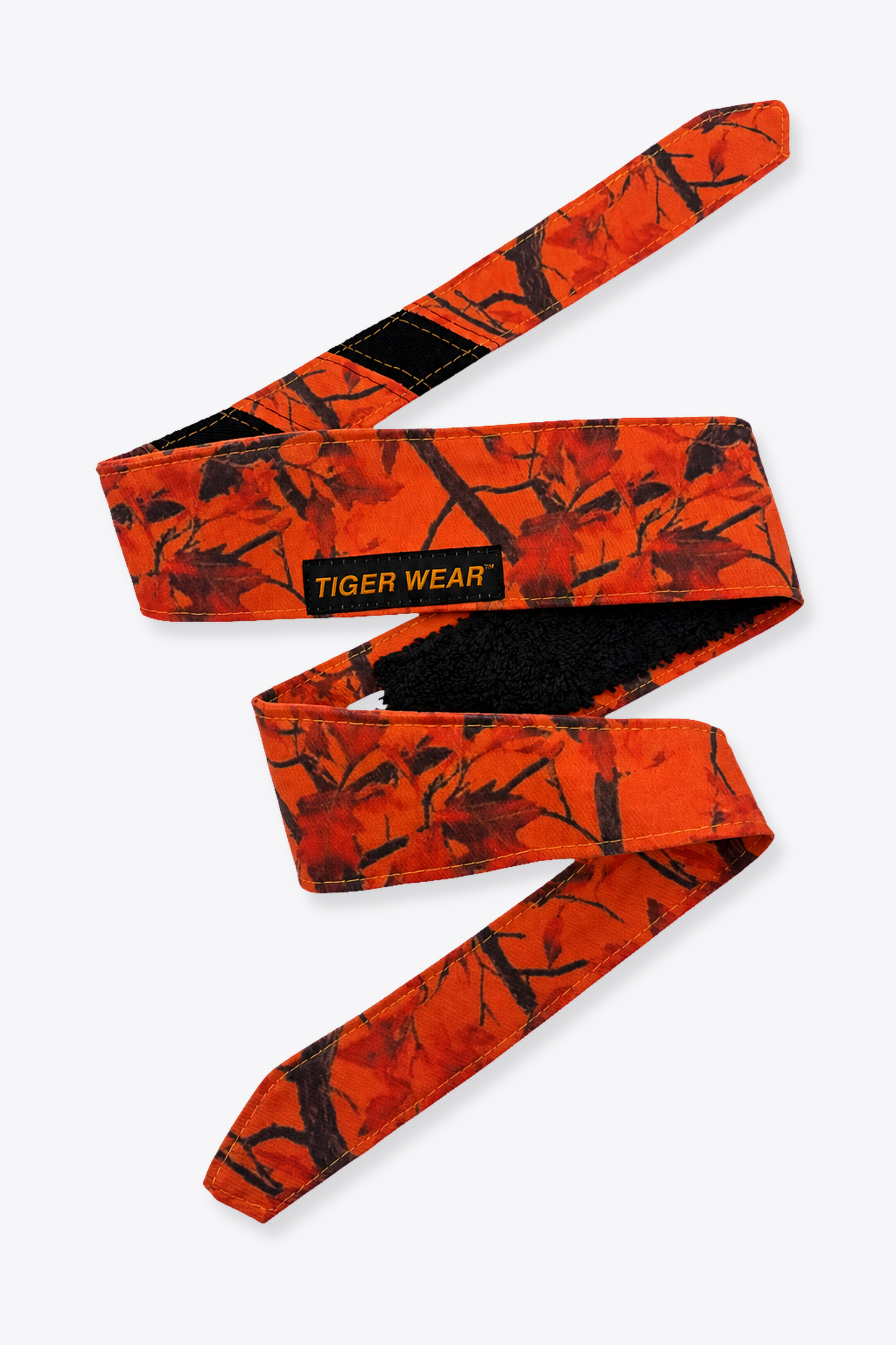 Signal Orange [Blacklist] head wrap, folded view