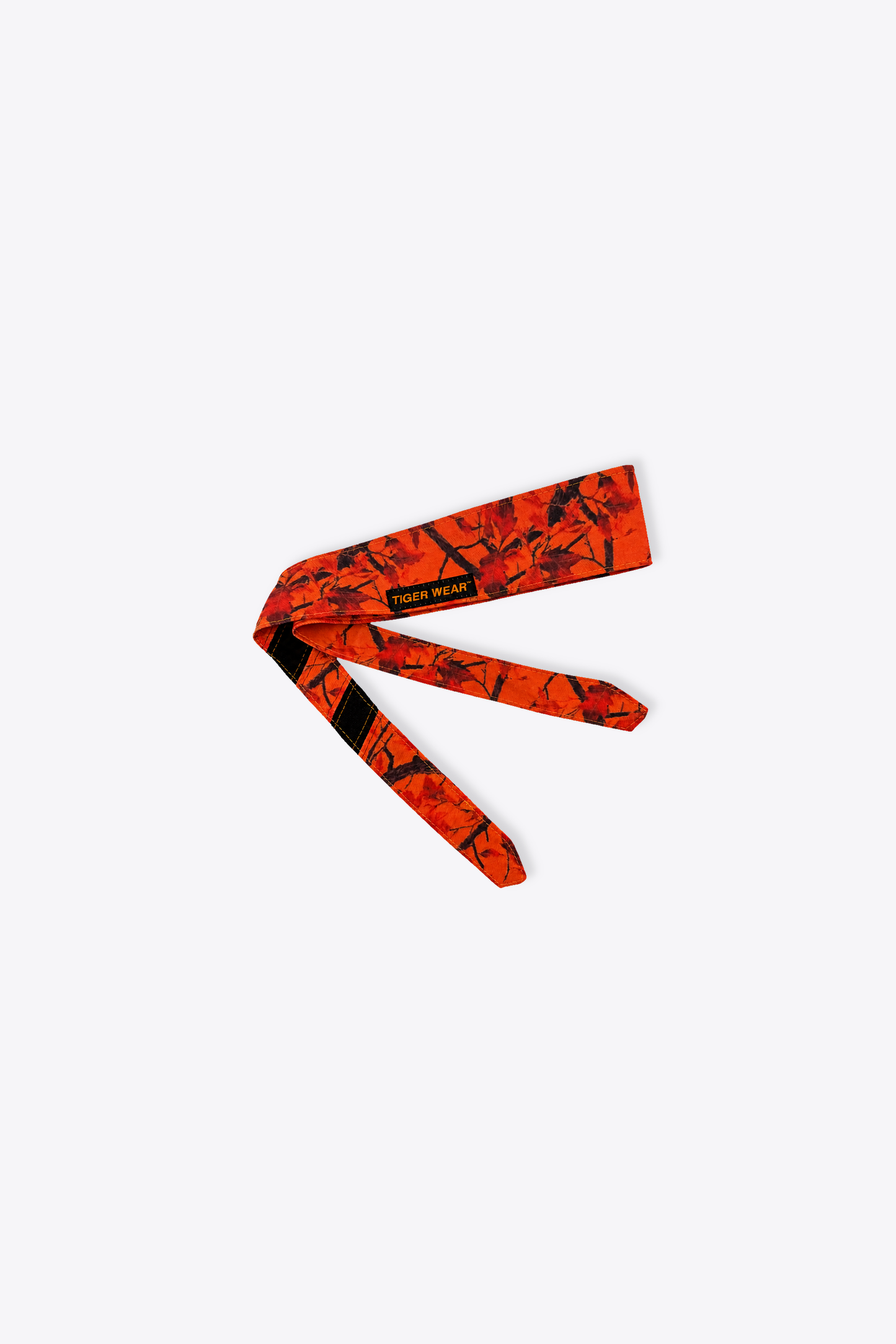 Signal Orange [Blacklist] head wrap, open view