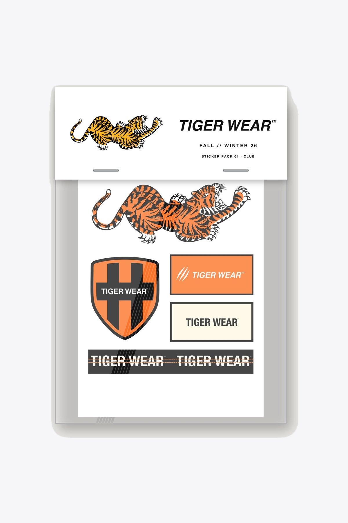 Tigerwear Sticker Pack 01 Club, Fall Winter 26