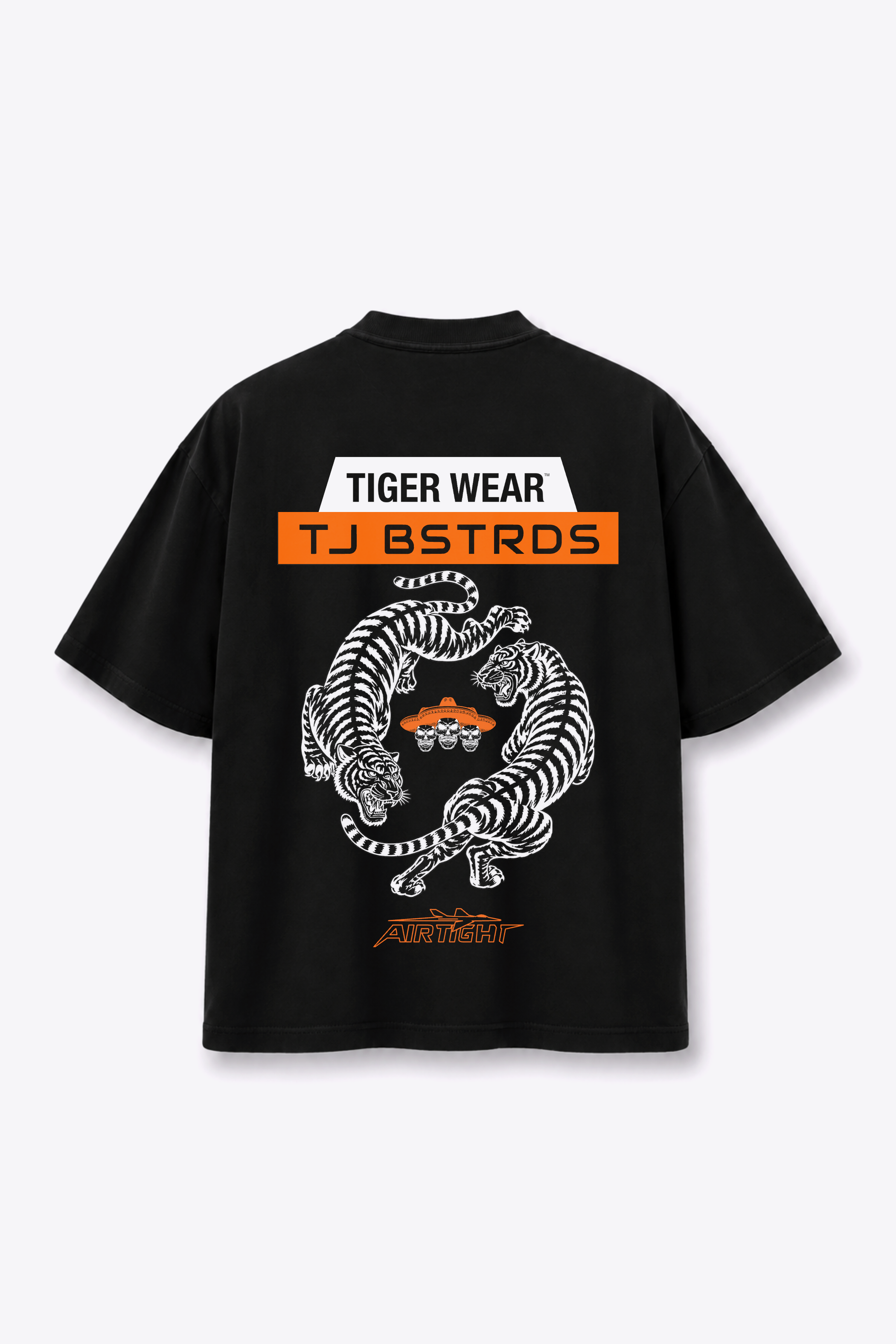TJ Bastards x Tigerwear Tee, back view