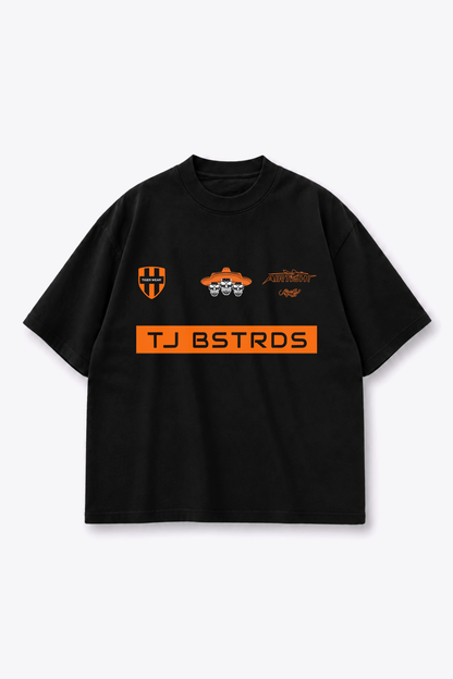 TJ Bastards x Tigerwear Tee, front view