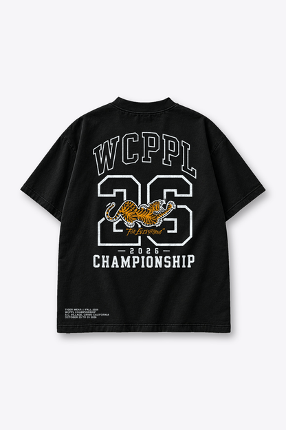 WCPPL 26 Championship Tee back, black