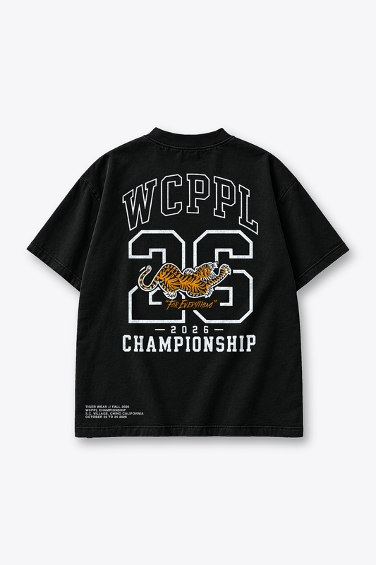 WCPPL 26 Championship Tee back, black